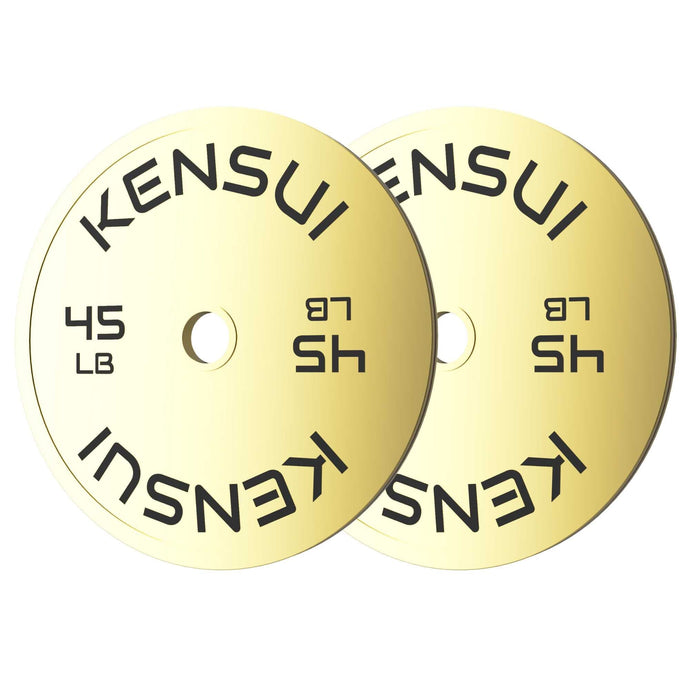 Calibrated Gold Weight Plates (LBS)