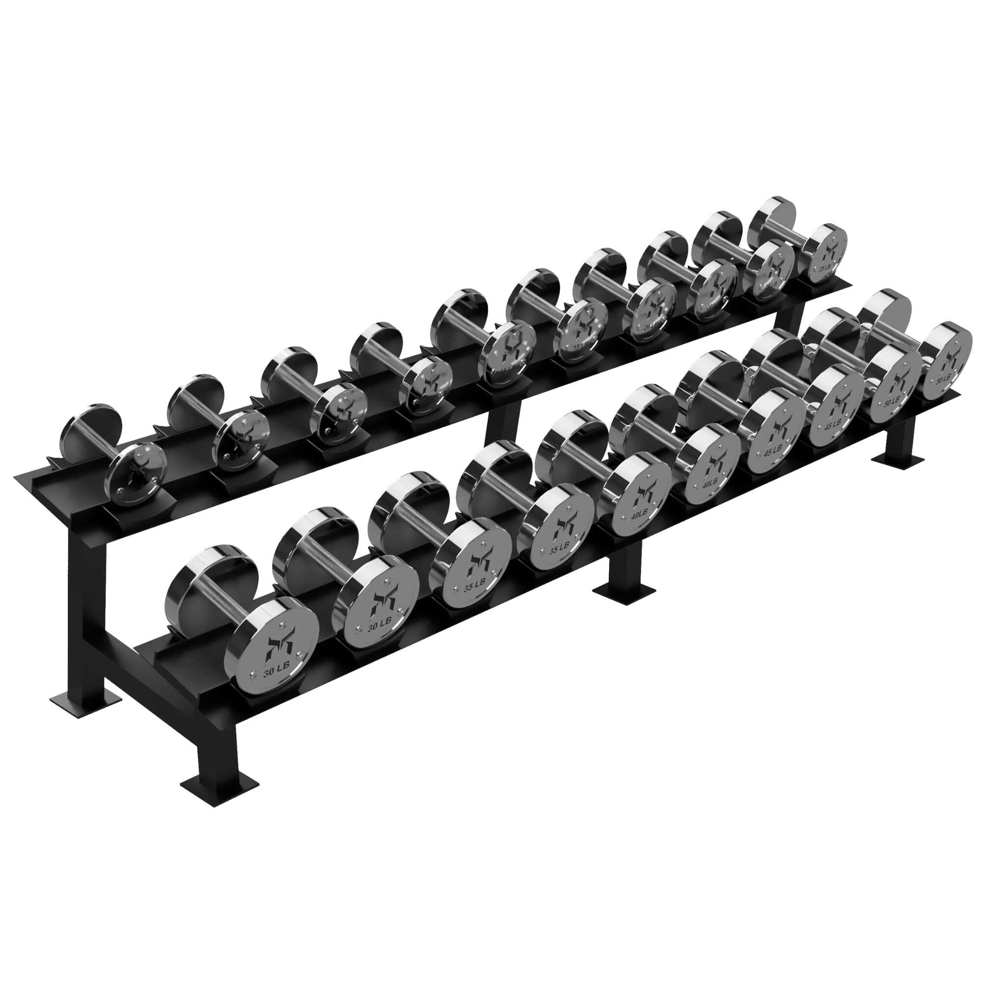 Calibrated Chrome Dumbbells (LBS)– Kensui - Main Image