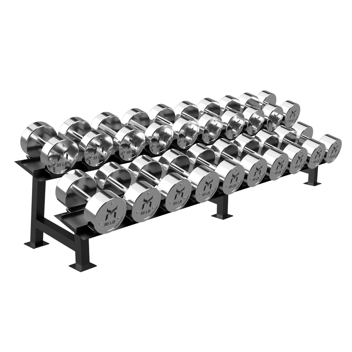 Calibrated Chrome Dumbbells (LBS)– Kensui