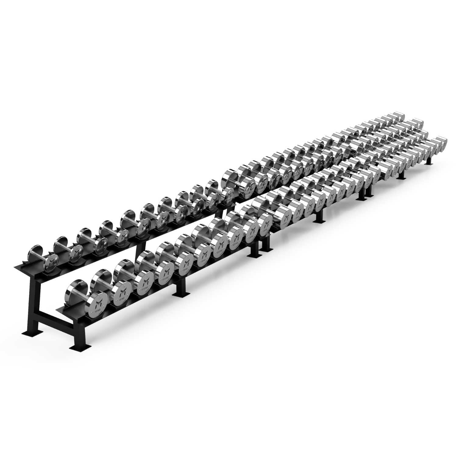 Calibrated Chrome Dumbbells (LBS)– Kensui