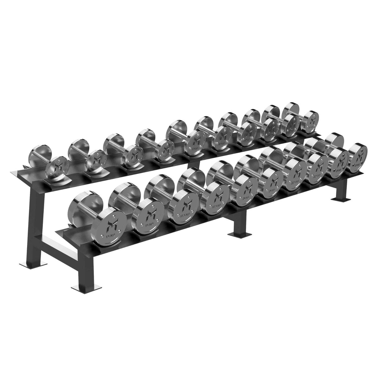 Calibrated Chrome Dumbbells (KG) Kensui