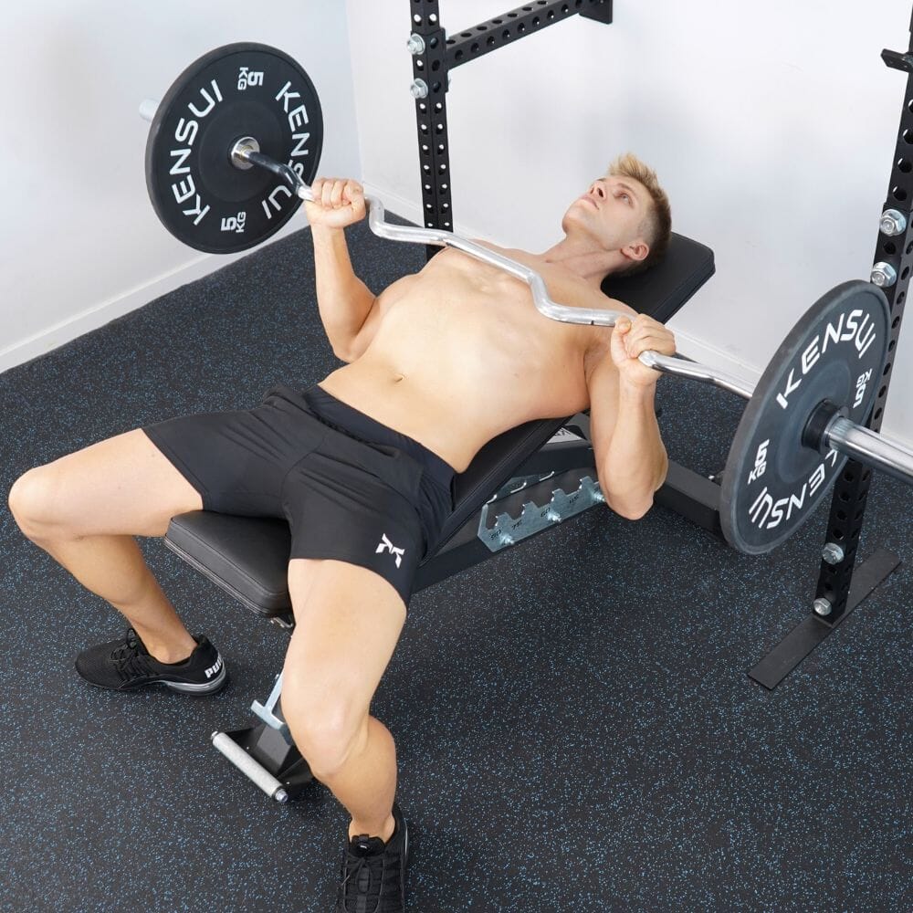 Training Swiss Bar Bench Press Olympic Multi Grip Football Swiss