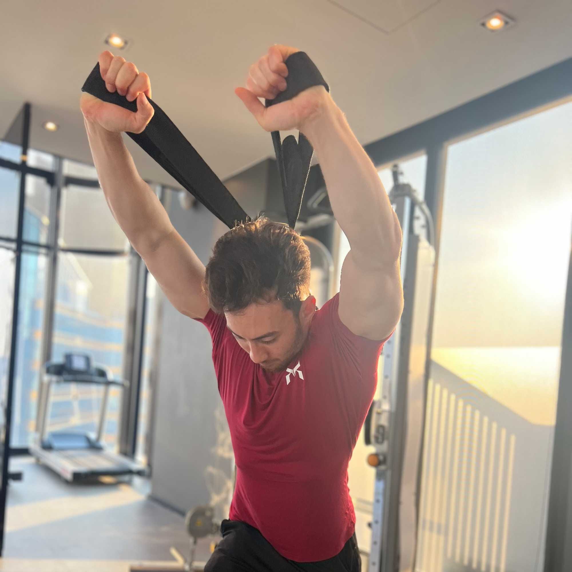 Band Exercises Banded Tricep Pushdowns Tricep Pushdown Tricep